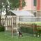 Show in main carousel: PawHut Small & Medium Dog Outdoor Kennel, 6.6 x 6.6 x 7.8-ft slide 2 of 9