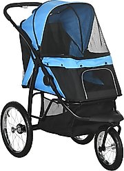 PawHut Small & Medium Dog Stroller, Blue