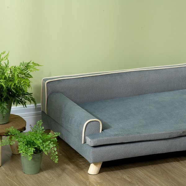 PawHut Soft Foam Elevated Dog Sofa Bed, 39.25-in