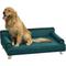Show in main carousel: PawHut Soft Foam Elevated Dog Sofa Bed, 39.25-in, Teal slide 1 of 9