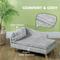 Show in main carousel: PawHut Soft Pillow Elevated Dog Couch Bed with Removable Cover, Light Gray, 31.5-in slide 5 of 10