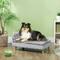 Show in main carousel: PawHut Soft Pillow Elevated Dog Couch Bed with Removable Cover, Light Gray, 31.5-in slide 3 of 10