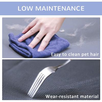 Show full view: PawHut Summer Cooling Mesh Elevated Dog Bed with Removable Cover, 36-in, Blue slide 7 of 9