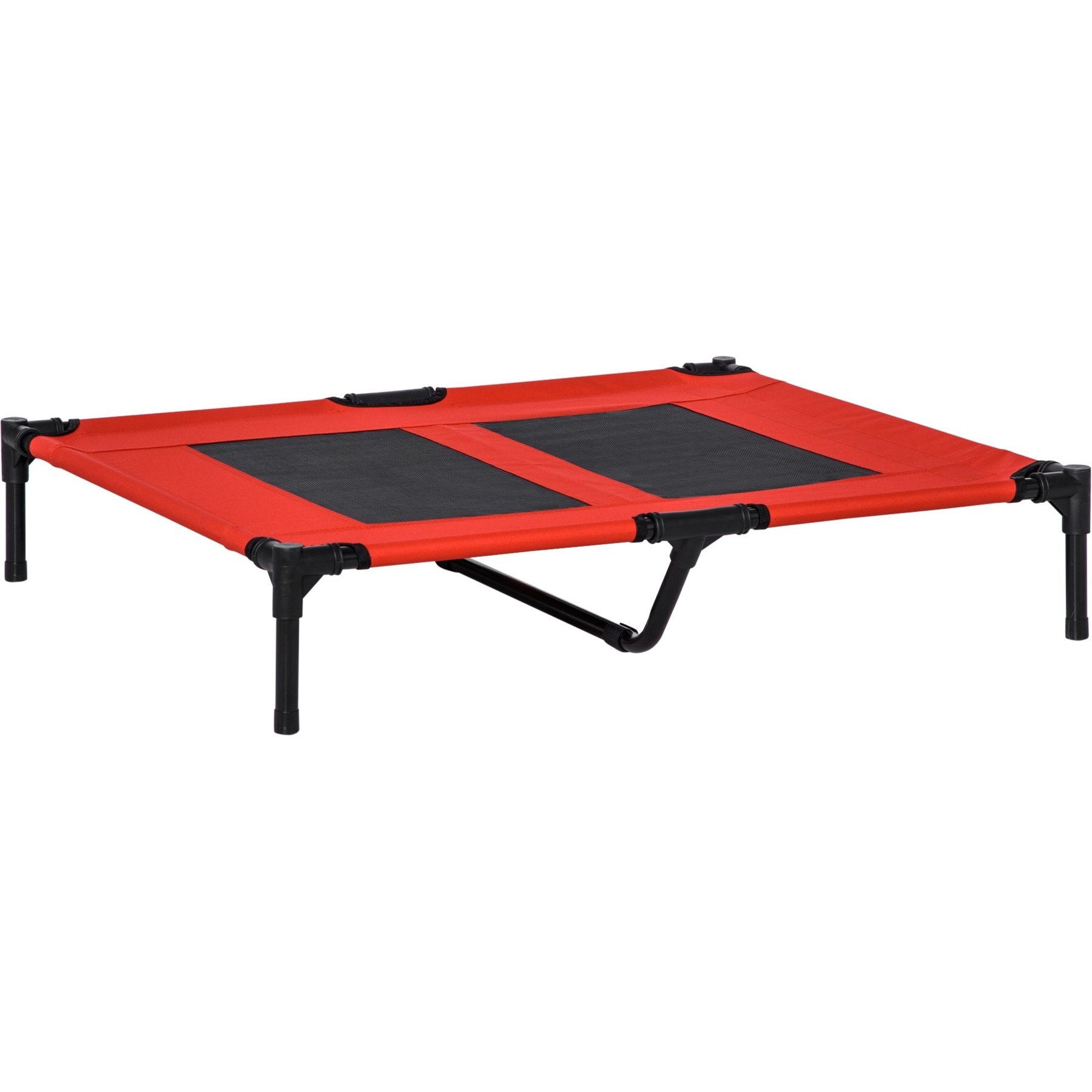 PawHut Summer Cooling Mesh Elevated Dog Bed with Removable Cover, 36-in, Red