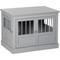 Show in main carousel: PawHut Triple Door Furniture Style Dog Crate, 31 inch, Pewter Gray slide 1 of 9