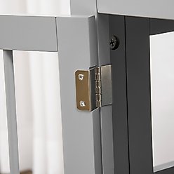 PawHut Triple Door Furniture Style Dog Crate, 31 inch, Pewter Gray slide 2 of 9