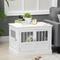Show in main carousel: PawHut Triple Door Furniture Style Dog Crate, 31 inch, White slide 2 of 9