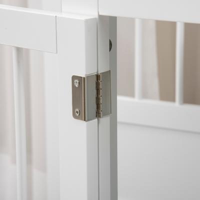 Show full view: PawHut Triple Door Furniture Style Dog Crate, 31 inch, White slide 9 of 9