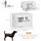 Show in main carousel: PawHut Triple Door Furniture Style Dog Crate, 31 inch, White slide 3 of 9