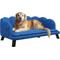 Show in main carousel: PawHut Velvet Elevated Dog Couch Bed with Removable Cover, 38.75-in, Blue slide 1 of 10