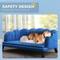 Show in main carousel: PawHut Velvet Elevated Dog Couch Bed with Removable Cover, 38.75-in, Blue slide 6 of 10