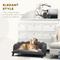 Show in main carousel: PawHut Velvet Elevated Dog Couch Bed with Removable Cover, 38.75-in, Grey slide 7 of 11