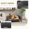 Show in main carousel: PawHut Velvet Elevated Dog Couch Bed with Removable Cover, 38.75-in, Grey slide 6 of 11
