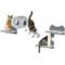 Show in main carousel: PawHut Wall Mounted Cat Shelves, 4 count, Gray, Gray slide 1 of 10