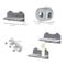 Show in main carousel: PawHut Wall Mounted Cat Shelves, 4 count, Gray, Gray slide 3 of 10