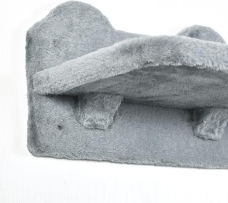 Show full view: PawHut Wall Mounted Cat Shelves, 4 count, Gray slide 10 of 10