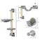 Show in main carousel: PawHut Wall Mounted Cat Shelves, 5 count, Gray slide 3 of 9