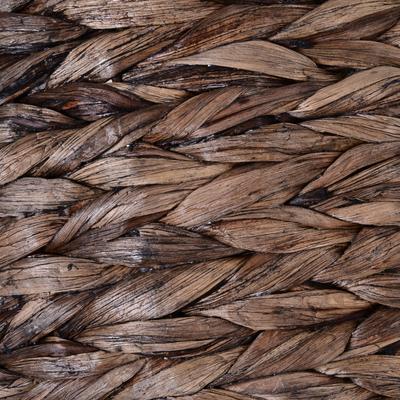 Show full view: PawHut Water Hyacinth Flannel Elevated Cat House, Dark Gray slide 9 of 9