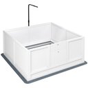 PawHut Whelping Box for Dogs, White