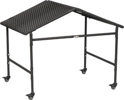 PawHut Wicker Dog House with Wheels, Brown