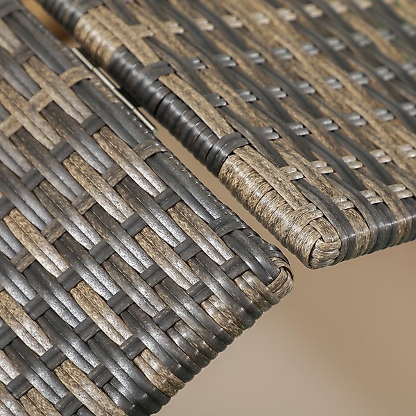 Show full view: PawHut Wicker Indoor & Outdoor Covered Dog Bed, 31.5-in, Khaki slide 9 of 9