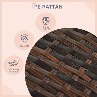 Show full view: PawHut Wicker Outdoor Covered Dog Bed, 46-in, Cream White slide 5 of 10