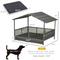 Show in main carousel: PawHut Wicker Outdoor Covered Dog Bed, 46-in, Dark Gray slide 3 of 10