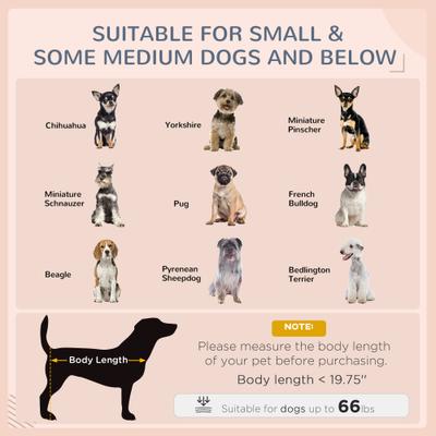 Show full view: PawHut Wicker Rattan Indoor & Outdoor Covered Small & Medium Dog Bed, 31.5-in, Cream White slide 8 of 11