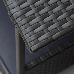PawHut Wicker Rattan Indoor & Outdoor Covered Small & Medium Dog Bed, 31.5-in, Gray slide 2 of 9
