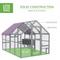 Show in main carousel: PawHut with Nesting Box, Water-Resistant & Anti-UV Cover for 8-12 Chickens Chicken Coop, Gray, Large: 9.2 x 6.1 x 6.2-ft slide 4 of 9