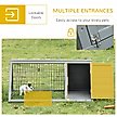 Show in main carousel: PawHut Wooden A-Frame Outdoor Rabbit Cage slide 6 of 8