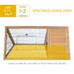 Show in main carousel: PawHut Wooden A-Frame Outdoor Rabbit Hutch slide 5 of 8