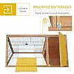 Show in main carousel: PawHut Wooden A-Frame Outdoor Rabbit Hutch slide 6 of 8