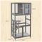 Show in main carousel: PawHut Wooden Catio Outdoor Cat House with Wheels, Light Gray slide 3 of 9