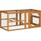 Show in main carousel: PawHut Wooden Chicken Coop Add-on Expansion Chicken Run, 1 to 4 Chicken Capacity slide 1 of 8