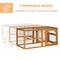 Show in main carousel: PawHut Wooden Chicken Coop Add-on Expansion Chicken Run, 1 to 4 Chicken Capacity slide 6 of 8