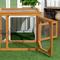 Show in main carousel: PawHut Wooden Chicken Coop Add-on Expansion Chicken Run, 1 to 4 Chicken Capacity slide 7 of 8