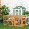 Show in main carousel: PawHut Wooden Chicken Coop Add-on Expansion Chicken Run, 1 to 4 Chicken Capacity slide 2 of 8