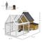 Show in main carousel: PawHut 65-in Wooden Chicken Coop, Nesting Box House, Detachable Outdoor Run, Lockable Door, Natural slide 3 of 10