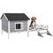 Show in main carousel: PawHut Wooden Dog House with Porch, Gray slide 1 of 10
