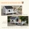 Show in main carousel: PawHut Wooden Dog House with Porch, Gray slide 6 of 10