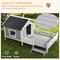 Show in main carousel: PawHut Wooden Dog House with Porch, Gray slide 4 of 10