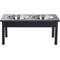 Show in main carousel: PawHut Wooden Elevated Dog Bowls, Black slide 10 of 10