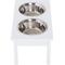 Show in main carousel: PawHut Wooden Elevated Dog Bowls, White slide 9 of 10