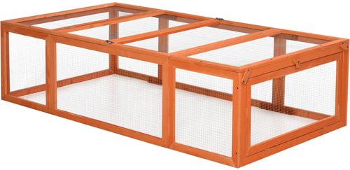 Show full view: PawHut Wooden Enclosure Small Animal Hutch slide 6 of 7