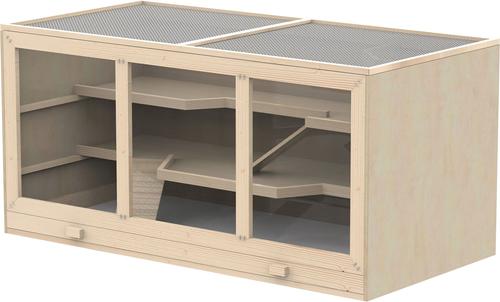 Show full view: PawHut Wooden Hamster Cage Hutch slide 2 of 10