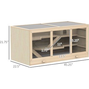 PawHut Wooden Hamster Cage Hutch