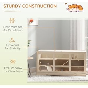PawHut Wooden Hamster Cage Hutch