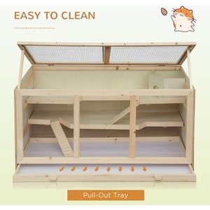 PawHut Wooden Hamster Cage Hutch