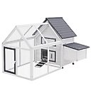 PawHut Wooden Nesting Box Chicken Coop, Hen House & Rabbit Hutch